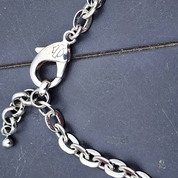 Harley Davidson HD rhinestone necklace fashion statement jewelry advertising - Picture 7 of 7